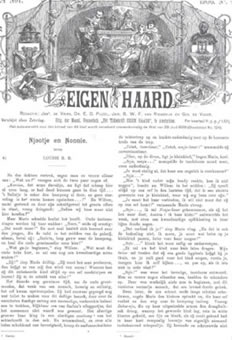 Eerste bladzijde van het feuilleton